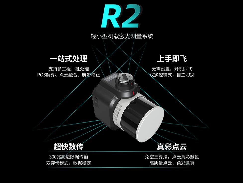中海達 R2 輕小型機載激光雷達測量系統